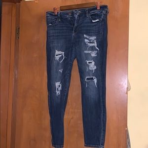 American eagle short ripped jeans